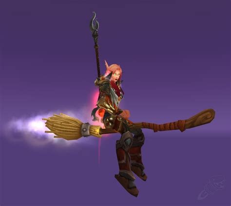 Broom with magical powers in world of warcraft